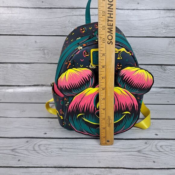 Loungefly Backpack Disney Parks Halloween 2023 Mickey Pumpkin Glows in the Dark - Picture 10 of 11